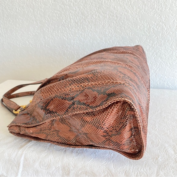 Miu miu brown Python tote - Picture 6 of 14